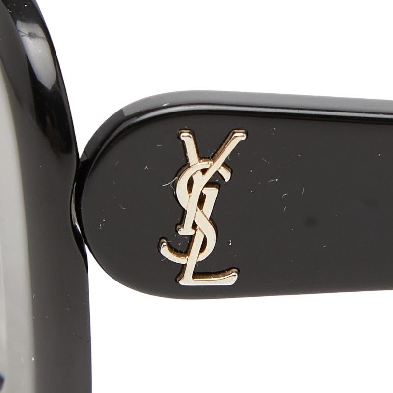 Saint Laurent YSL Logo Asian Fit Sunglasses Eyewear Black Acetate — view 4