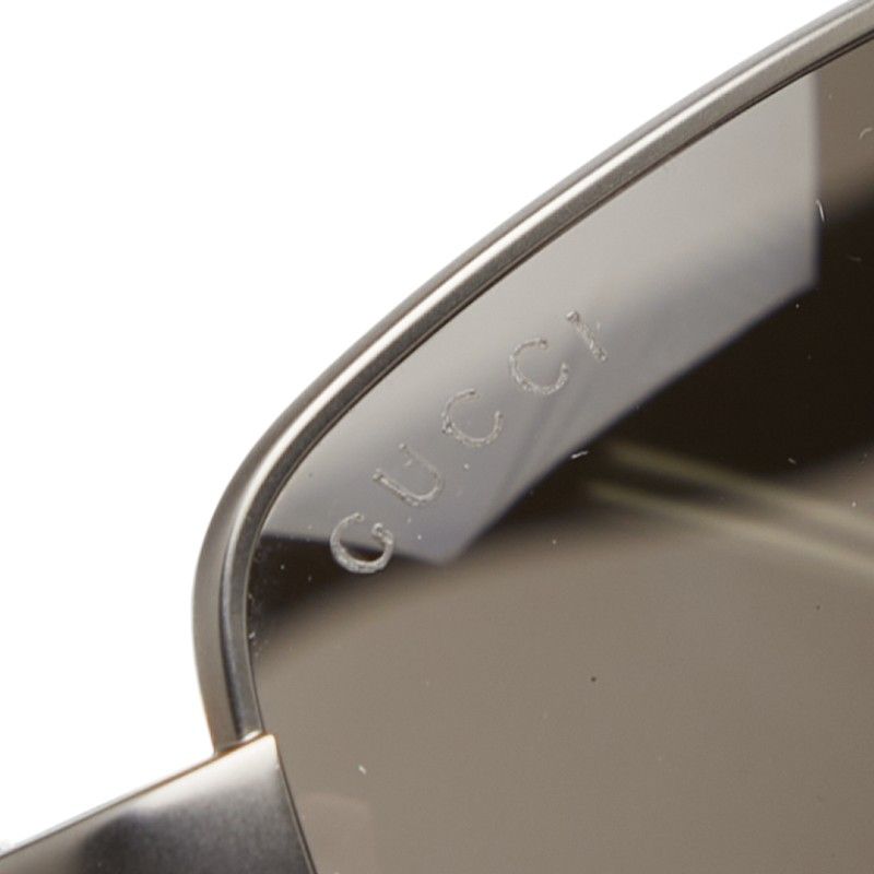 Gucci Sherry Line Double Bridge Sunglasses Eyewear S Gray Acetate — view 4