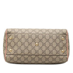 Gucci GG Supreme 2-Way Shoulder Bag Brown Pink Red Patent Leather — view 3