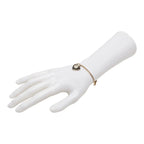 Chanel CC Logo Heart Motif Bracelet Gold and Black Plated Faux Pearls and — view 7