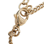 Chanel CC Logo Heart Motif Bracelet Gold and Black Plated Faux Pearls and — view 6