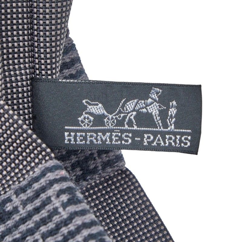 Hermes Her Line Crossbody Shoulder Bag Pochette Gray Canvas — view 7
