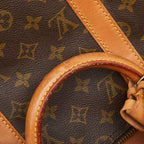 Louis Vuitton Monogram Keepall Bandouliere 50 Boston Bag 2-Way Brown Leather — view 8