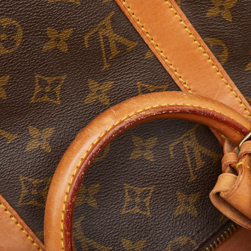Louis Vuitton Monogram Keepall Bandouliere 50 Boston Bag 2-Way Brown Leather — view 8