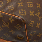 Louis Vuitton Monogram Keepall Bandouliere 50 Boston Bag 2-Way Brown Leather — view 5