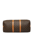 Louis Vuitton Monogram Keepall Bandouliere 50 Boston Bag 2-Way Brown Leather — view 3