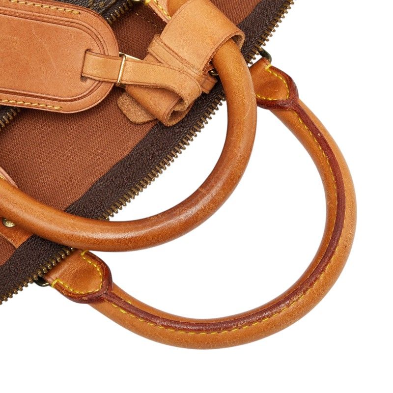 Louis Vuitton Monogram Keepall Bandouliere 50 Boston Bag 2-Way Brown Leather — view 9