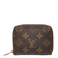 Louis Vuitton Monogram Zippy Coin Case Brown Leather