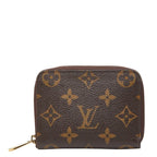 Louis Vuitton Monogram Zippy Coin Case Brown Leather