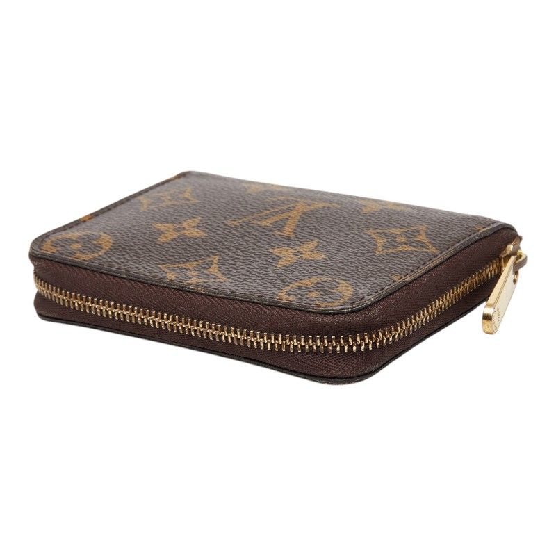 Louis Vuitton Monogram Zippy Coin Case Brown Leather — view 5