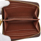 Louis Vuitton Monogram Zippy Coin Case Brown Leather — view 6