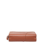 Loewe Anagram Puzzle Compact Bifold Wallet Brown Leather — view 3