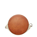 Saint Laurent Rive Gauche Crossbody Shoulder Bag Ivory Brown Canvas Leather — view 3