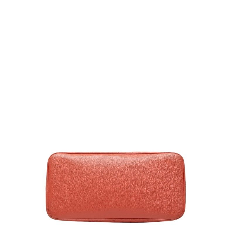 Chanel Quilted CC Logo Reissue Tote Orange Caviar Leather — view 3