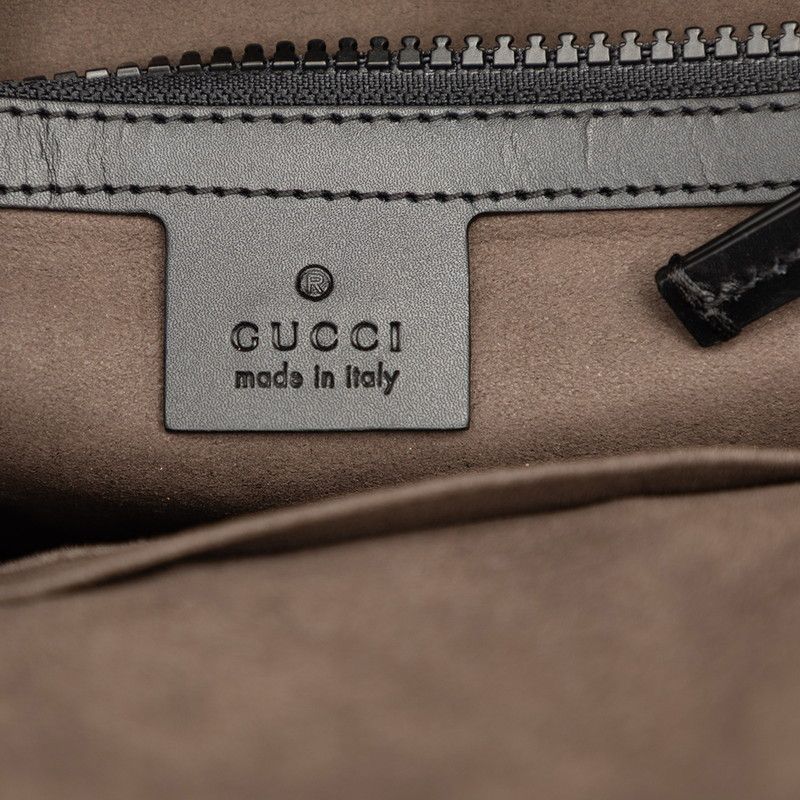 Gucci GG Supreme Backpack Beige Black Leather — view 5
