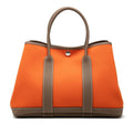 Hermes Garden Party TPM Tote Orange Etoupe Toile Officier Negonda