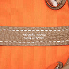 Hermes Garden Party TPM Tote Orange Etoupe Toile Officier Negonda — view 5