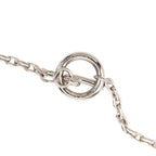 Hermes Chaine D'ancre Necklace Silver Brown Metal Vulcanium — view 6