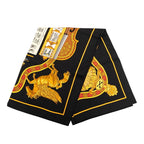 Hermes in Salzburg Log Scarf Twilly Black Multicolor Silk — view 2