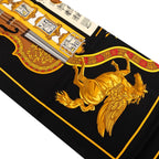 Hermes in Salzburg Log Scarf Twilly Black Multicolor Silk — view 6