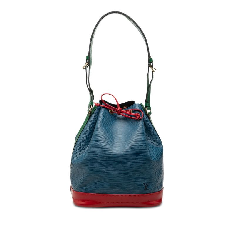 Louis Vuitton Epi Noe Tricolore Shoulder Bag Toledo Blue Borneo Green Castilian
