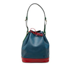 Louis Vuitton Epi Noe Tricolore Shoulder Bag Toledo Blue Borneo Green Castilian