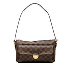 Louis Vuitton Damier Ravello GM Shoulder Bag Brown Leather