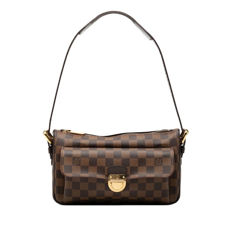 Louis Vuitton Damier Ravello GM Shoulder Bag Brown Leather
