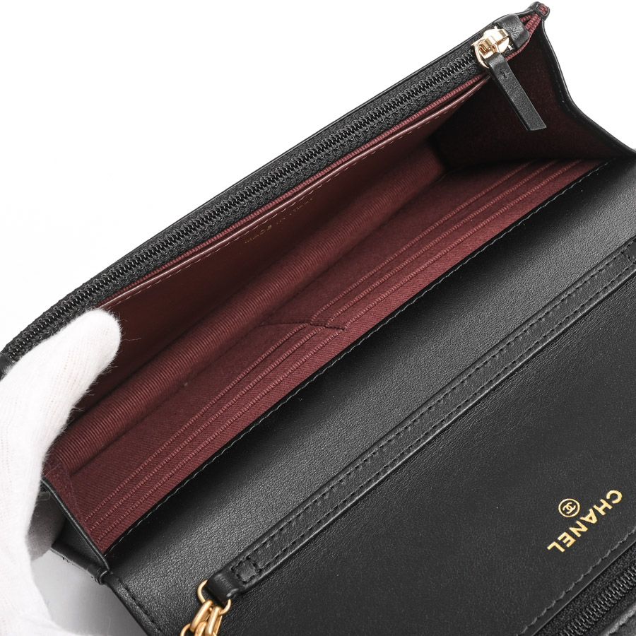 Chanel Chain Shoulder Bag Black — view 4
