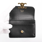Celine Card Case Holder with Triomphe Flap — view 4