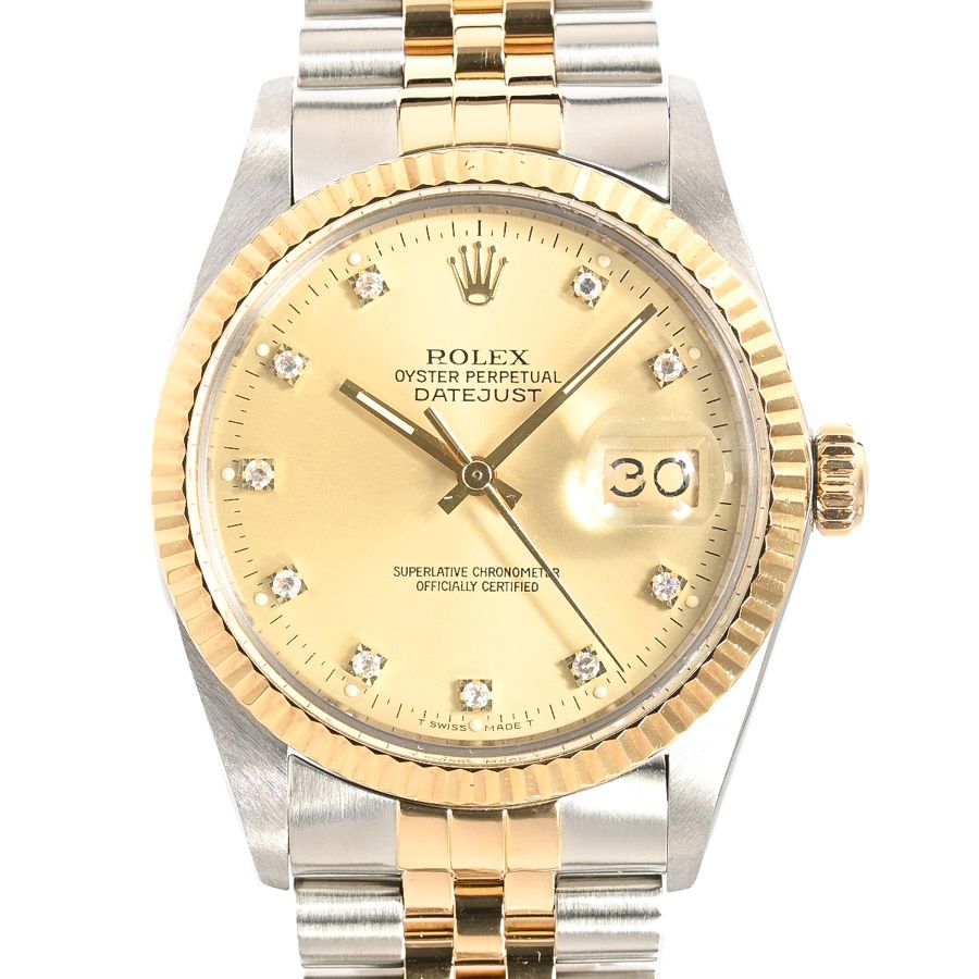 Rolex Watch Datejust Gold