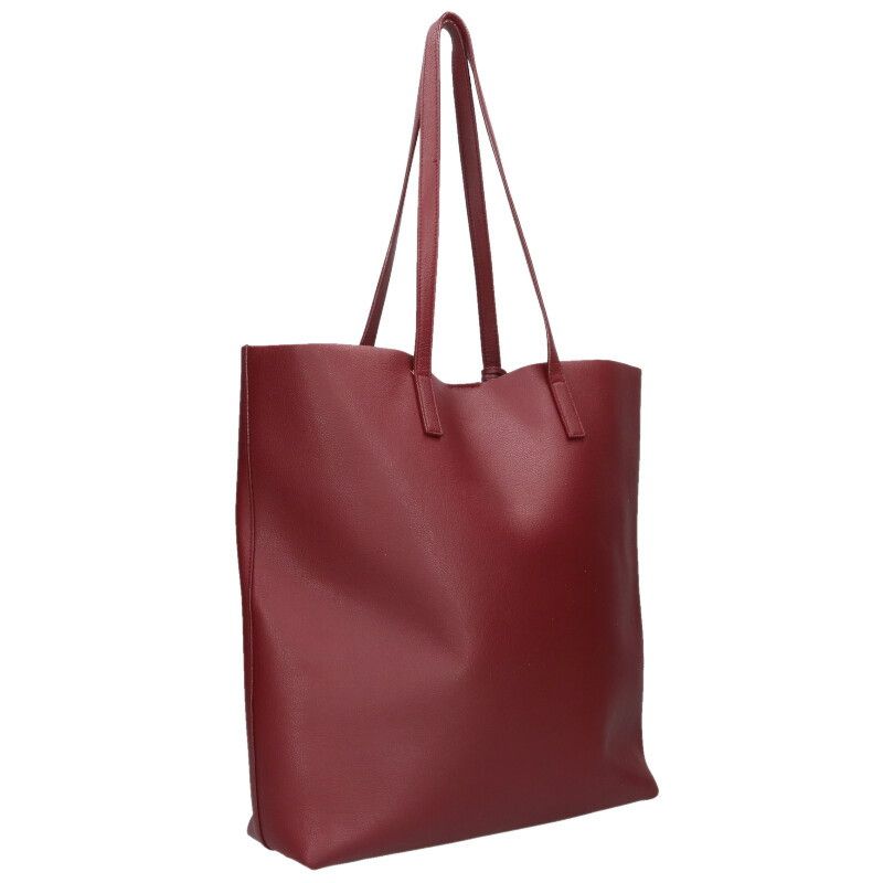 Saint Laurent Paris North South Logo Printed Shopping Leather Tote — view 2