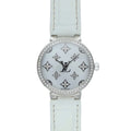 Louis Vuitton Tambour Slim Monogram Diamond Watch