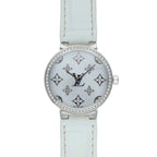 Louis Vuitton Tambour Slim Monogram Diamond Watch