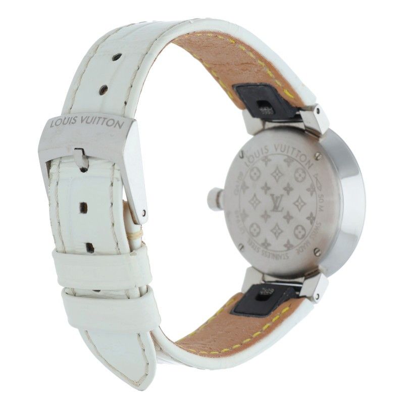 Louis Vuitton Tambour Slim Monogram Diamond Watch — view 2
