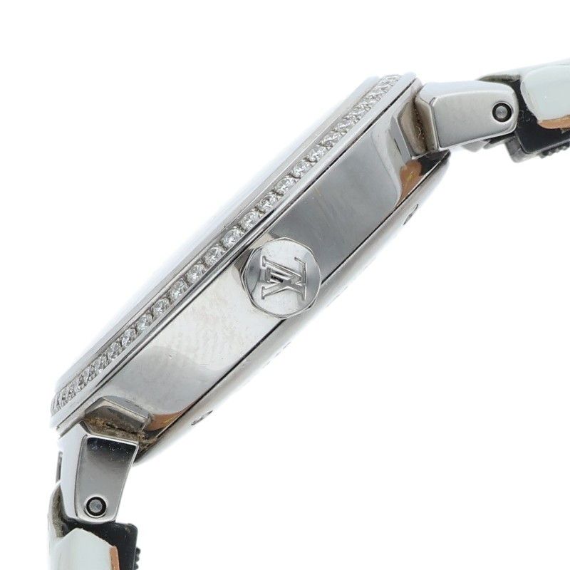 Louis Vuitton Tambour Slim Monogram Diamond Watch — view 4