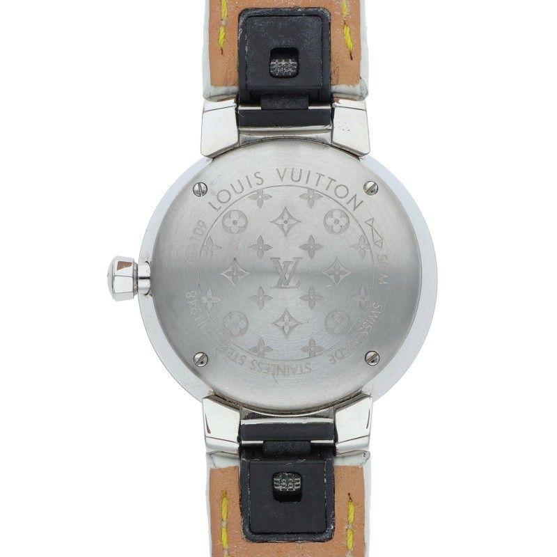 Louis Vuitton Tambour Slim Monogram Diamond Watch — view 3