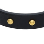 Hermes Mini Dog Clou de Lune Stud Embellished Leather Bracelet T1 — view 5