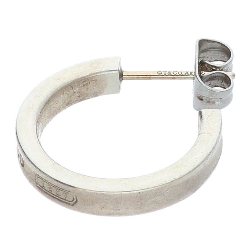 Tiffany & Co Silver Hoop Earrings — view 4