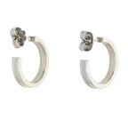 Tiffany & Co Silver Hoop Earrings — view 2