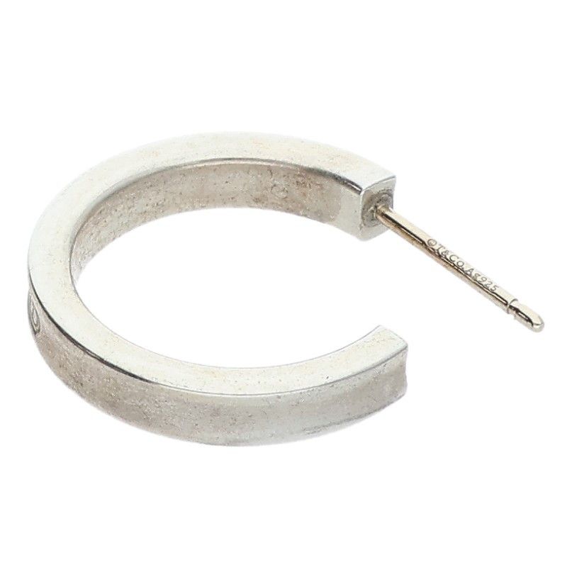Tiffany & Co Silver Hoop Earrings — view 5