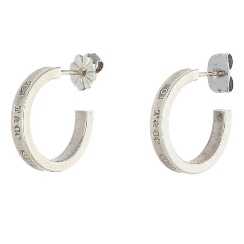 Tiffany & Co Silver Hoop Earrings