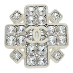 Chanel CC Logo Rhinestone Brooch