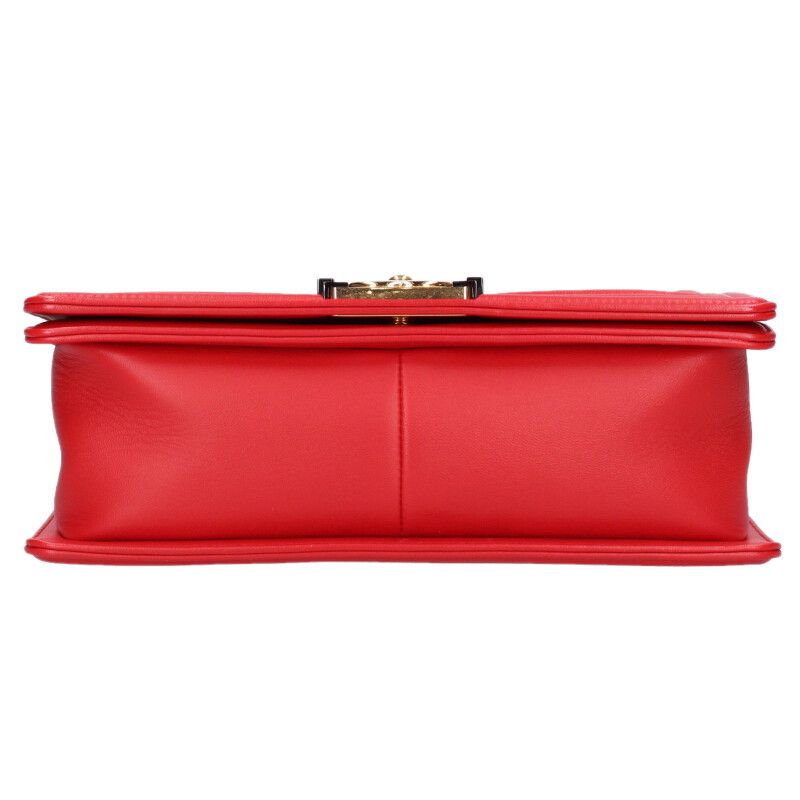 Chanel Boy 25 Lambskin Chain Shoulder Bag 25 — view 4