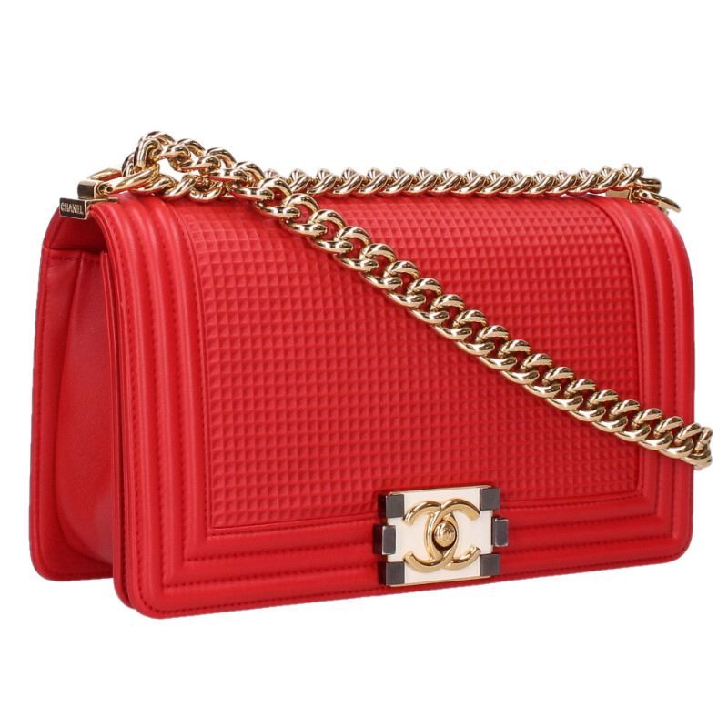 Chanel Boy 25 Lambskin Chain Shoulder Bag 25