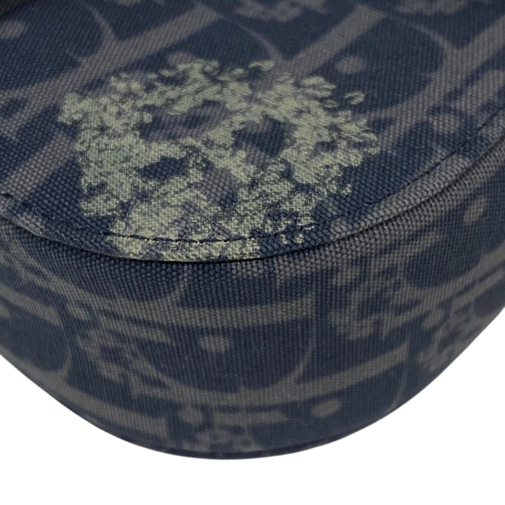 Dior Oblique Gallop Canvas Shoulder Bag Navy — view 4