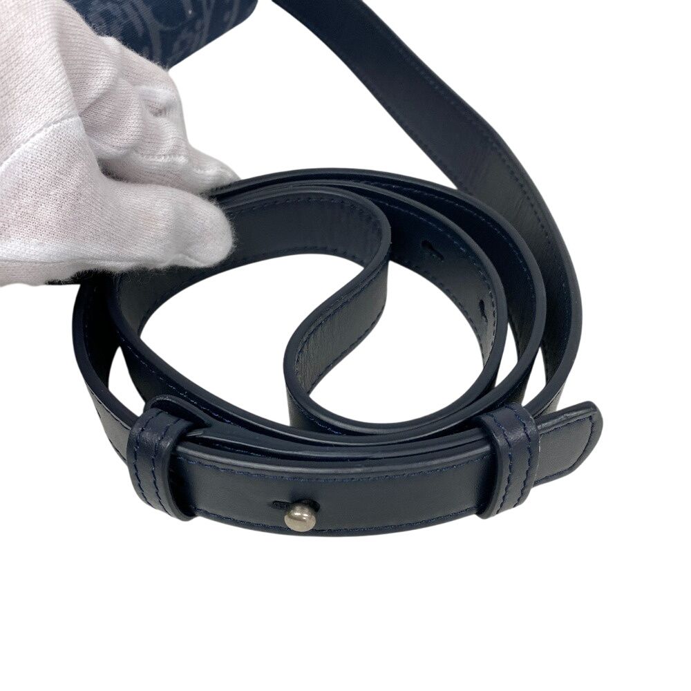 Dior Oblique Gallop Canvas Shoulder Bag Navy — view 7