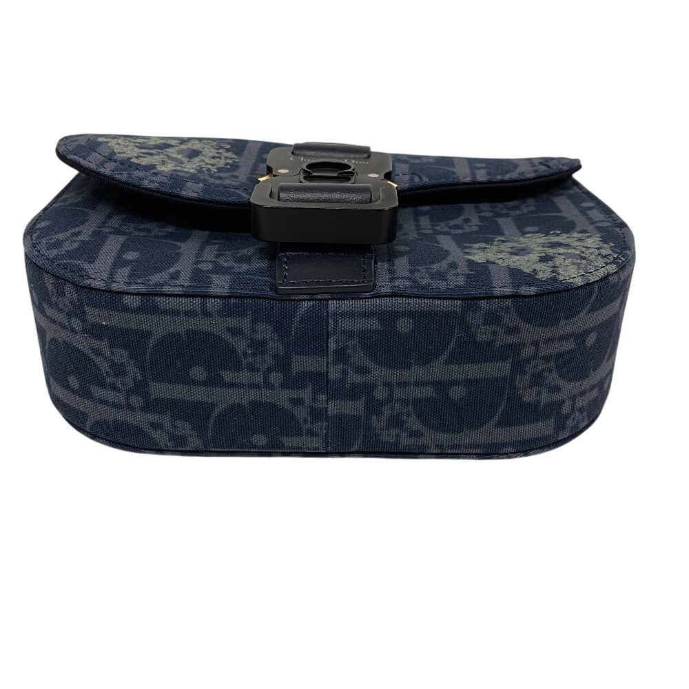 Dior Oblique Gallop Canvas Shoulder Bag Navy — view 5
