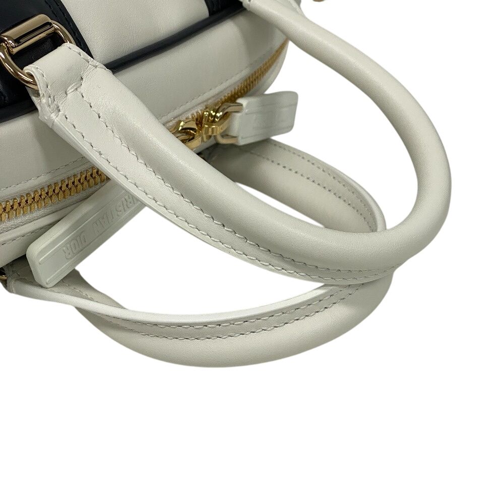 Dior Bow Sling Bag Vibe Leather Mini Boston White — view 6