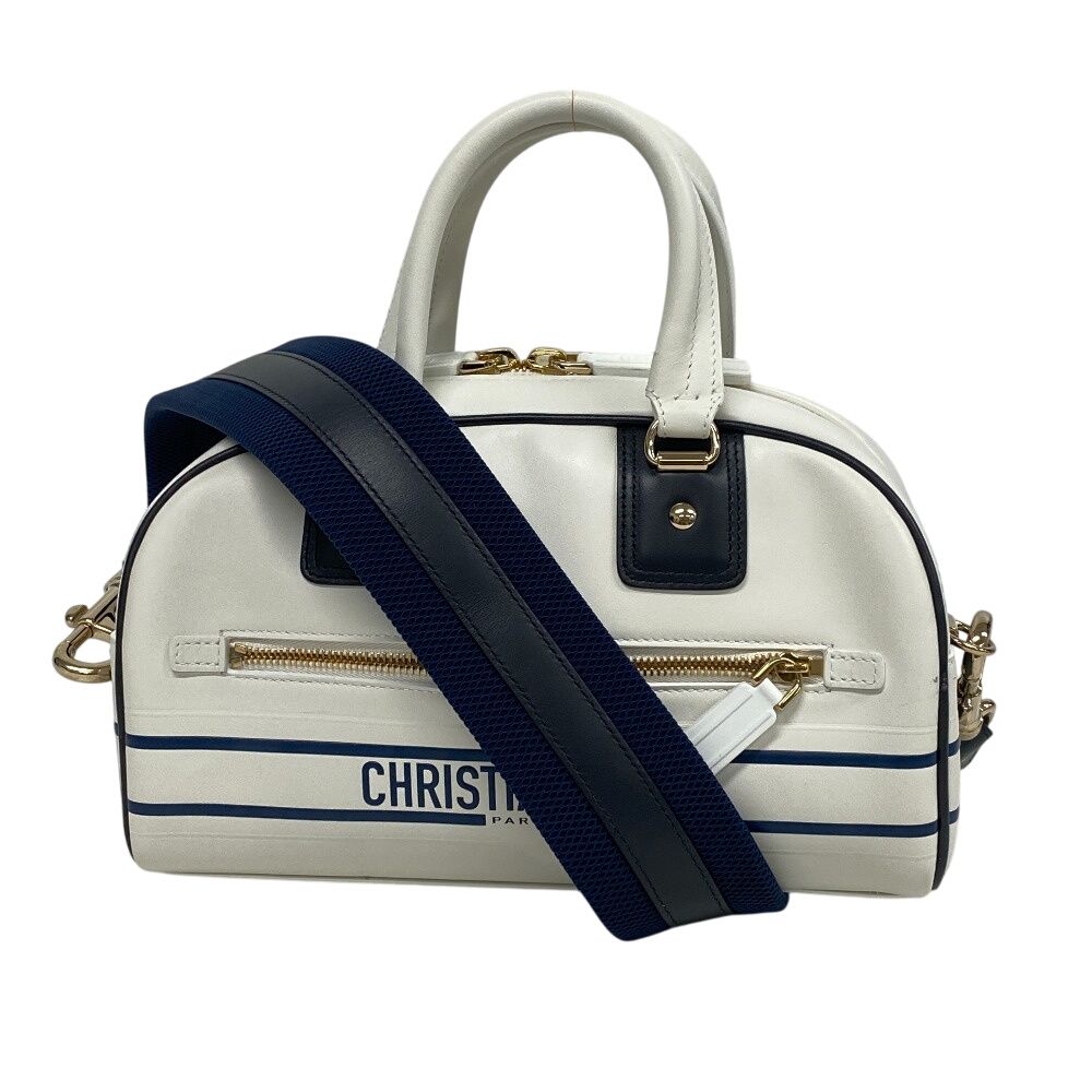 Dior Bow Sling Bag Vibe Leather Mini Boston White